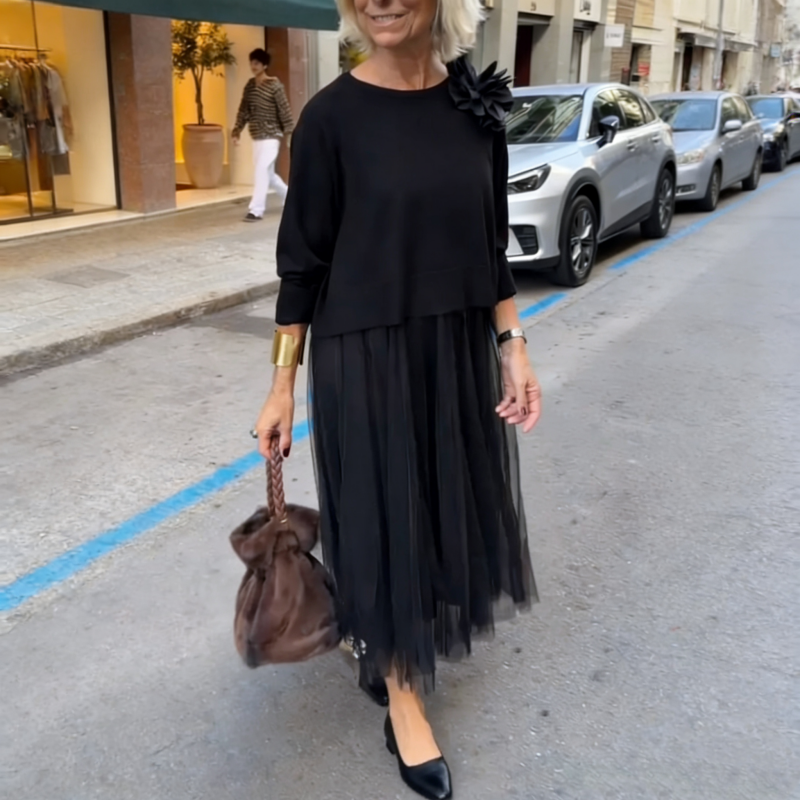 KnitDress – Robe sans manches à la silhouette fluide