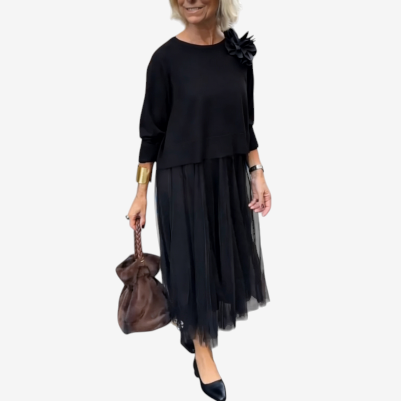 KnitDress – Robe sans manches à la silhouette fluide