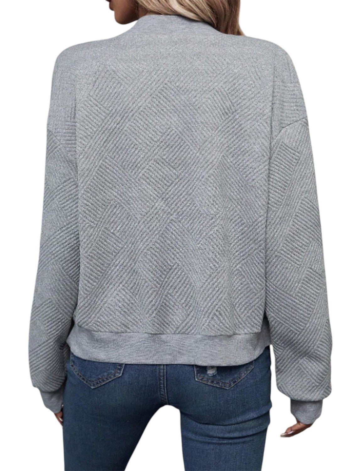 Fiona – Trendy bomber bunda se zipem vpředu a strukturovaným designem