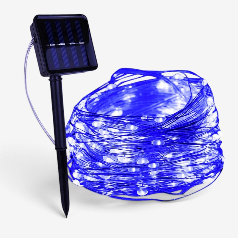 Catena luminosa solare a LED - Luci a stringa solari a LED con grado di impermeabilità IP65