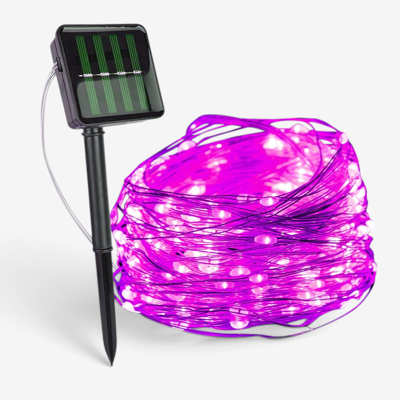 Catena luminosa solare a LED - Luci a stringa solari a LED con grado di impermeabilità IP65