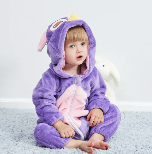 AnimalHoodie – Állatfejes kapucnis polár overál babáknak