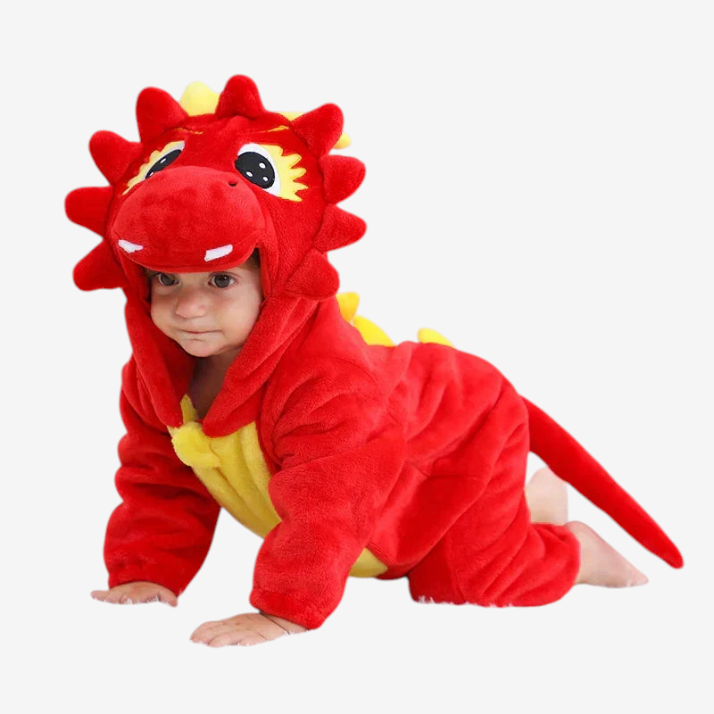 AnimalHoodie – Állatfejes kapucnis polár overál babáknak