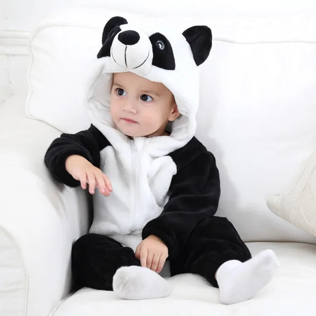 AnimalHoodie – Állatfejes kapucnis polár overál babáknak