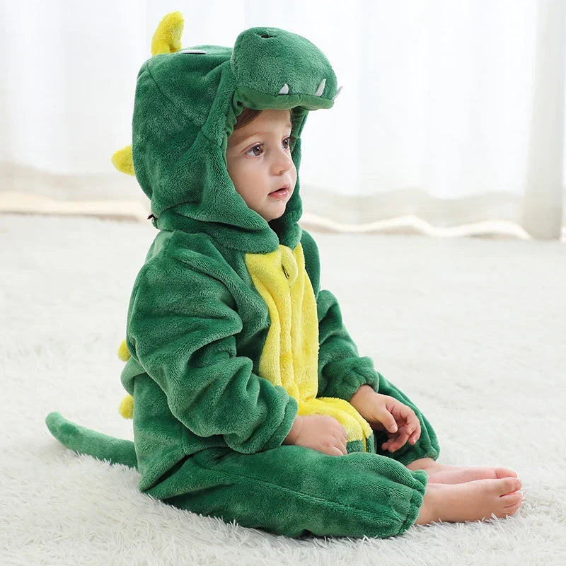 AnimalHoodie – Állatfejes kapucnis polár overál babáknak