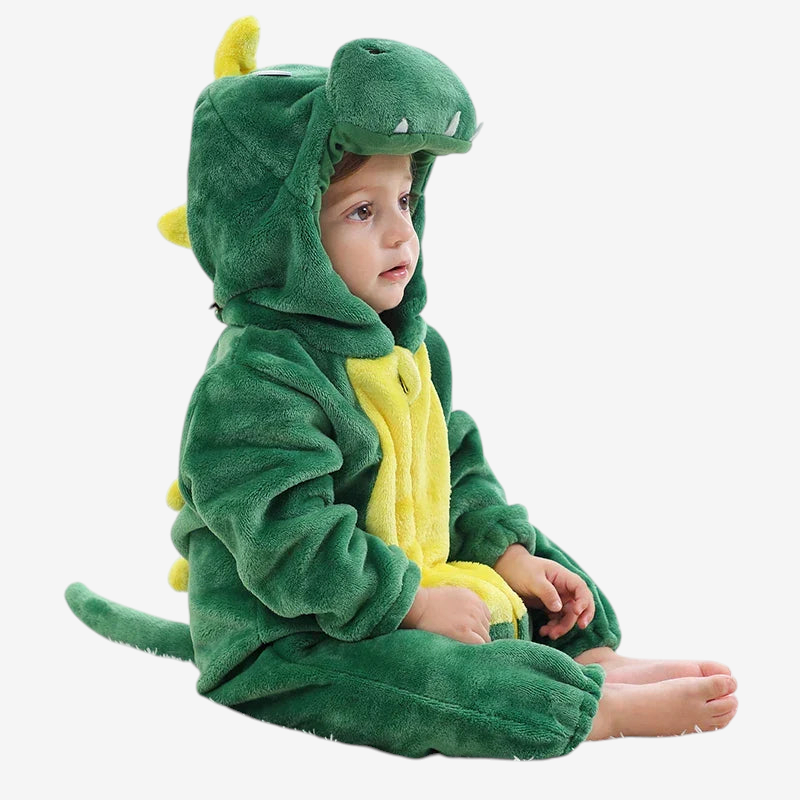 AnimalHoodie – Állatfejes kapucnis polár overál babáknak