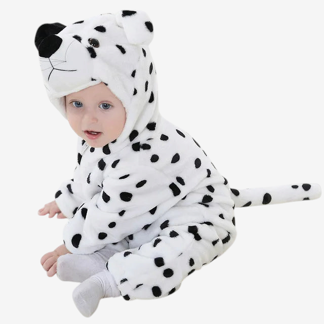 AnimalHoodie – Állatfejes kapucnis polár overál babáknak