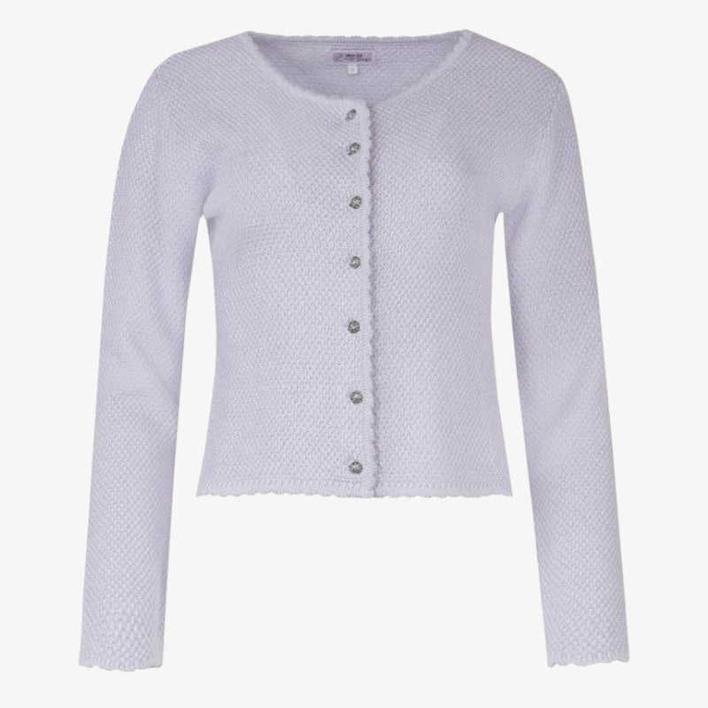 Knitora - Cardigan da donna con abbottonatura frontale