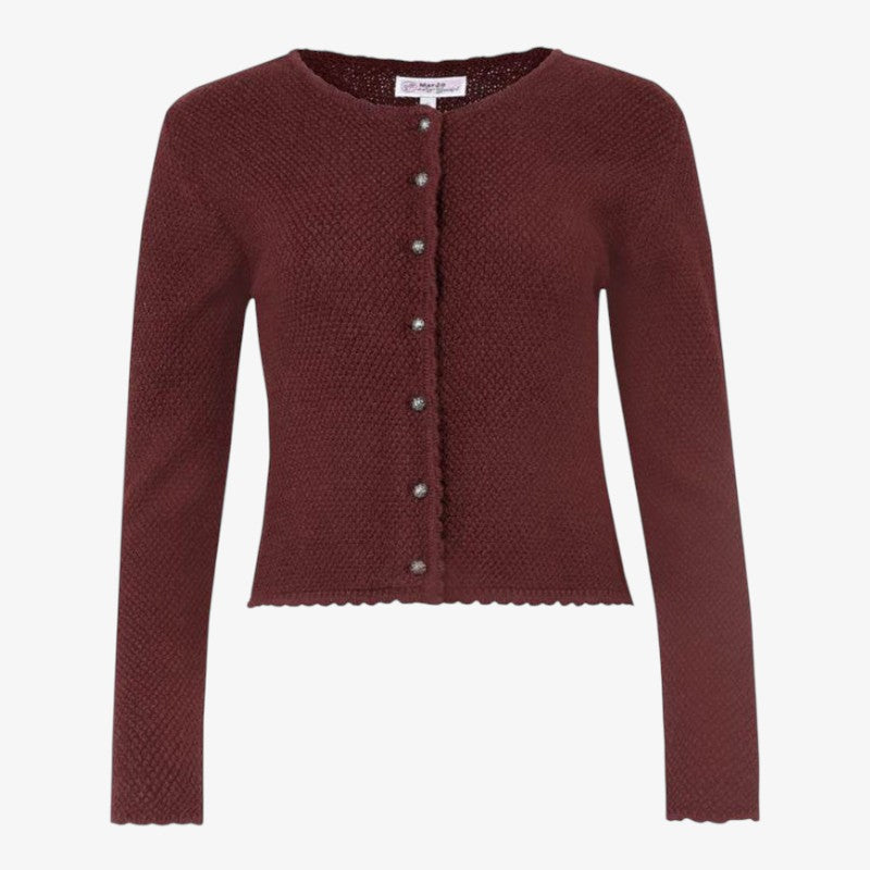 Knitora - Cardigan da donna con abbottonatura frontale