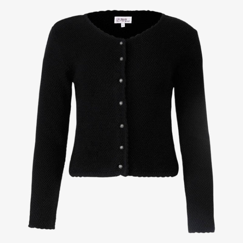 Knitora - Cardigan da donna con abbottonatura frontale
