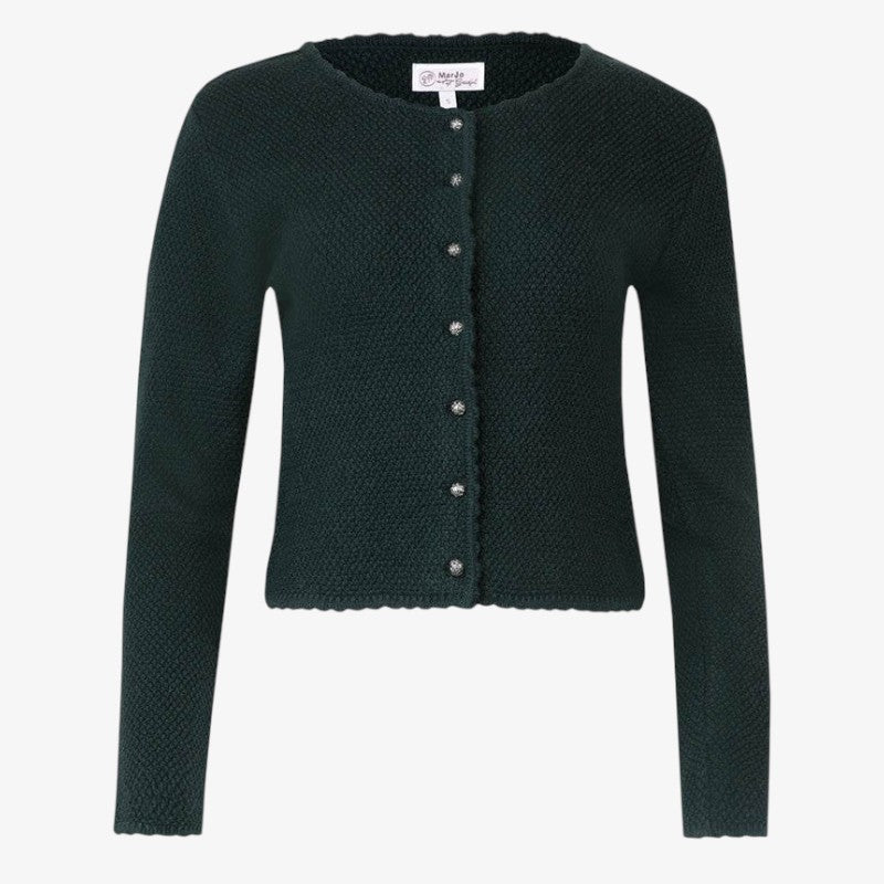 Knitora - Cardigan da donna con abbottonatura frontale