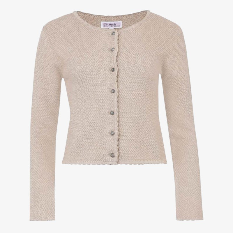 Knitora - Cardigan da donna con abbottonatura frontale