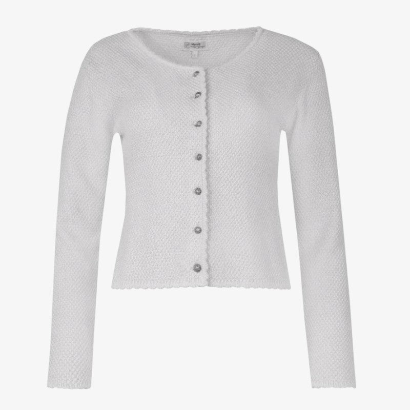 Knitora - Cardigan da donna con abbottonatura frontale