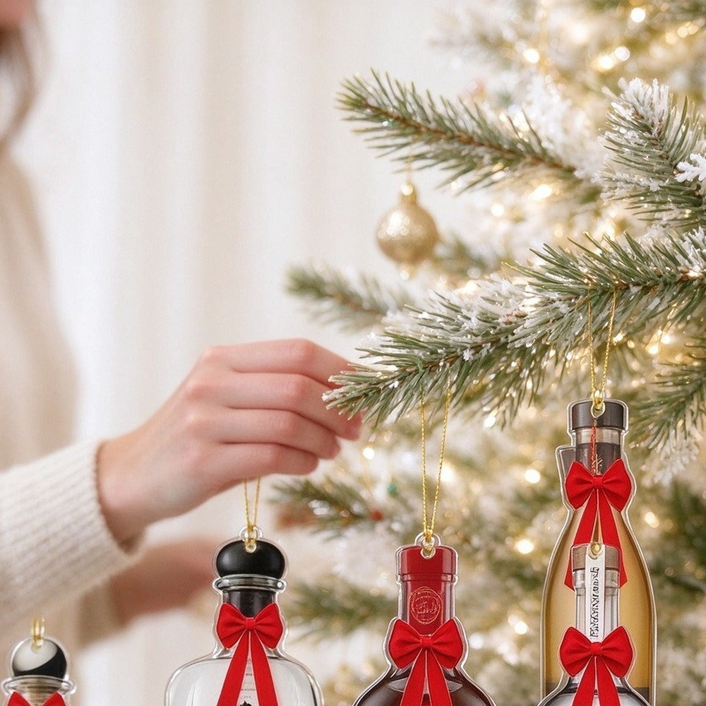 AgaveOrna – Tequila Bottle Advent Calendar with 24 Acrylic Ornaments
