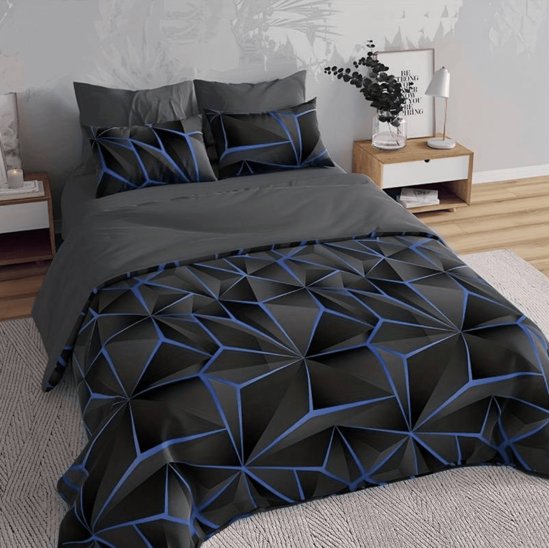 GeoWeave - Copripiumino con motivi geometrici