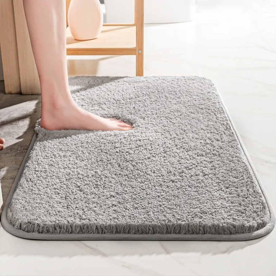 DryEase - Tappetino da bagno spesso e lussuoso con retro antiscivolo