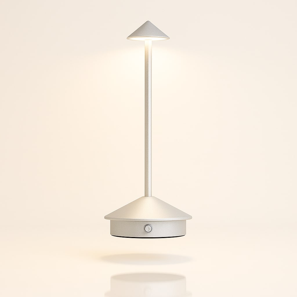 AluGlow - Bezdrátová stolní lampa s dotykovým stmívačem