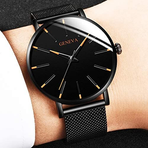 Liam - Elegant slim watch with minimalist design and ultra-thin strap