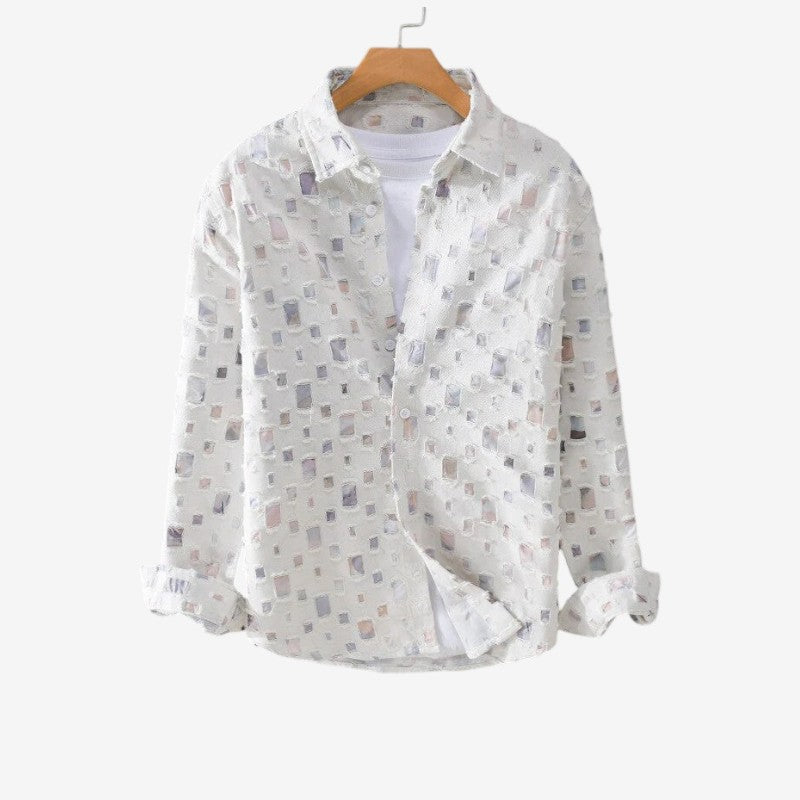 Mark – Shirt with Long Sleeves, Button Closure, and Turned-Down Collar