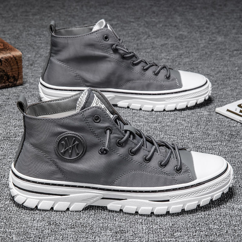 Max - Baskets montantes élégantes avec surpiqûres contrastées pour un look sportif