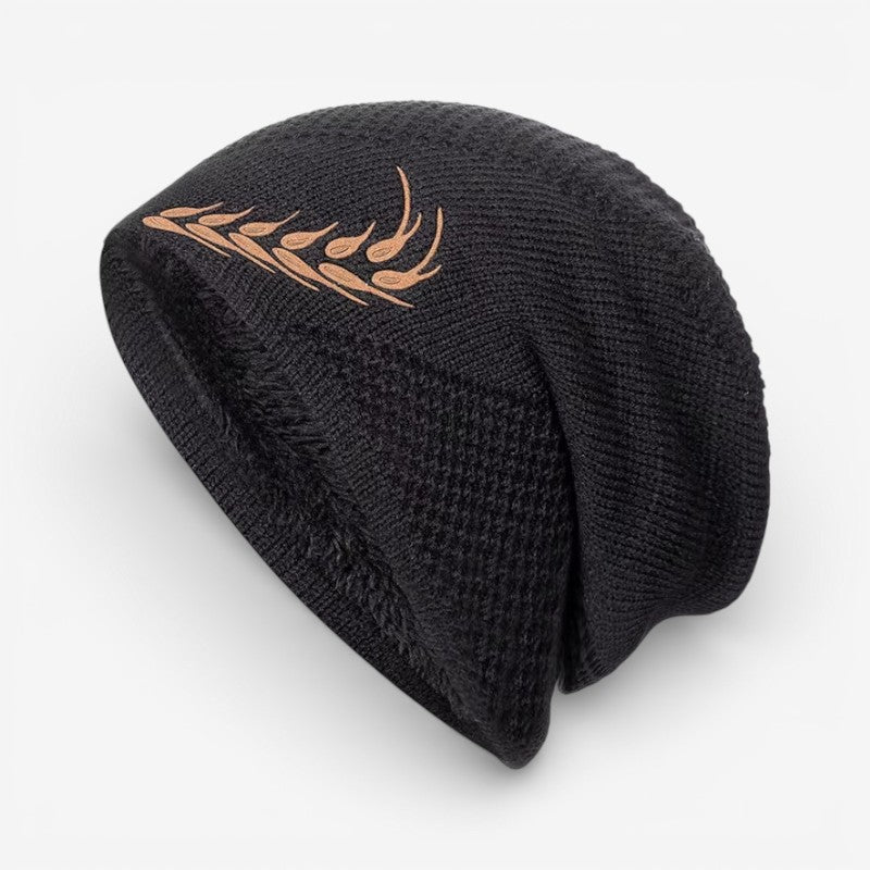 HeadNest - Bonnet doublé polaire avec motif brodé