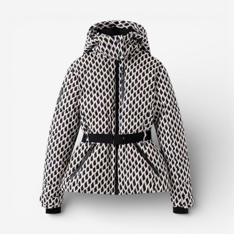 Savannah - Long sleeve hooded jacket with belted waist