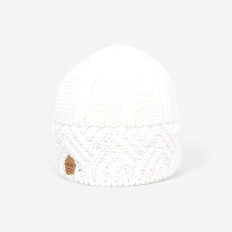 Maria - Czapka beanie z prążkowanymi detalami i elastycznym ściągaczem