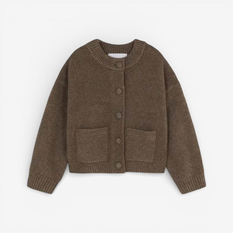 Myrthe – Cardigan à manches longues avec fermeture à boutons