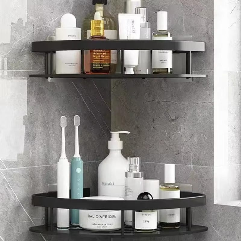 CornerEase – Corner Shelf with Wall-Mounted Design for Bathroom Accessory Organization