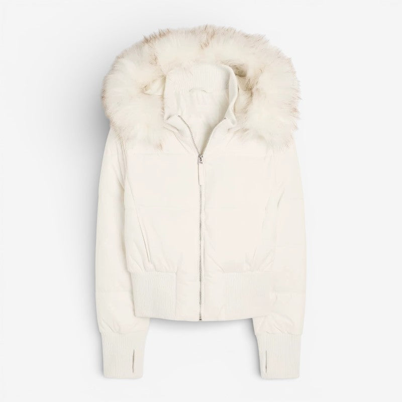 Mia - Long Sleeve Jacket with Hood and Zip Closure