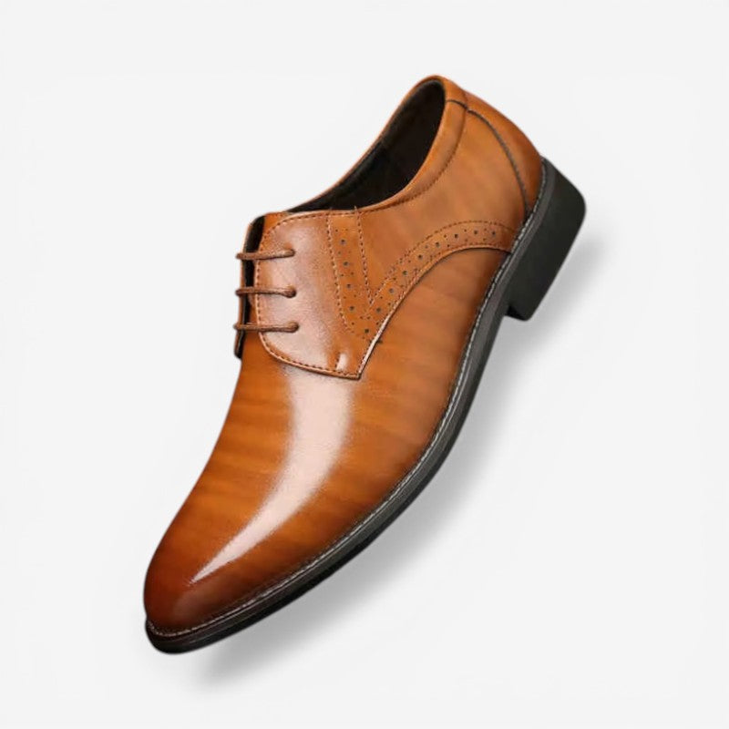 Alexander – Sznurowane buty z noskiem w szpic i antypoślizgową podeszwą | Pewne dopasowanie na sznurowadła | Strukturalny codzienny styl | Od casualowych do formalnych