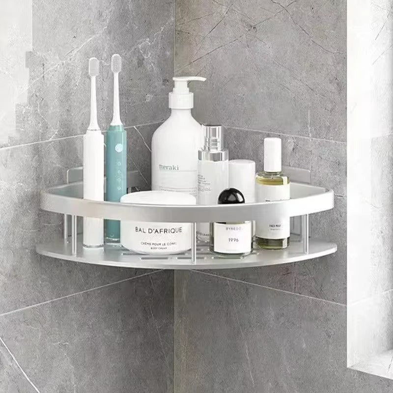 CornerEase – Corner Shelf with Wall-Mounted Design for Bathroom Accessory Organization