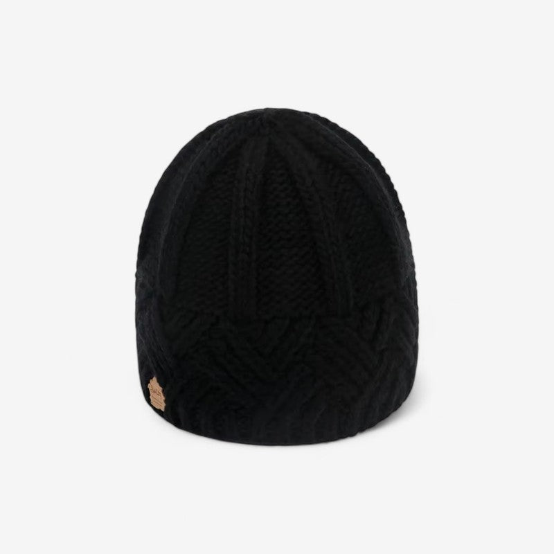 Maria - Czapka beanie z prążkowanymi detalami i elastycznym ściągaczem
