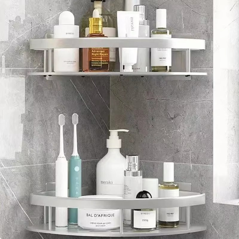 CornerEase – Corner Shelf with Wall-Mounted Design for Bathroom Accessory Organization