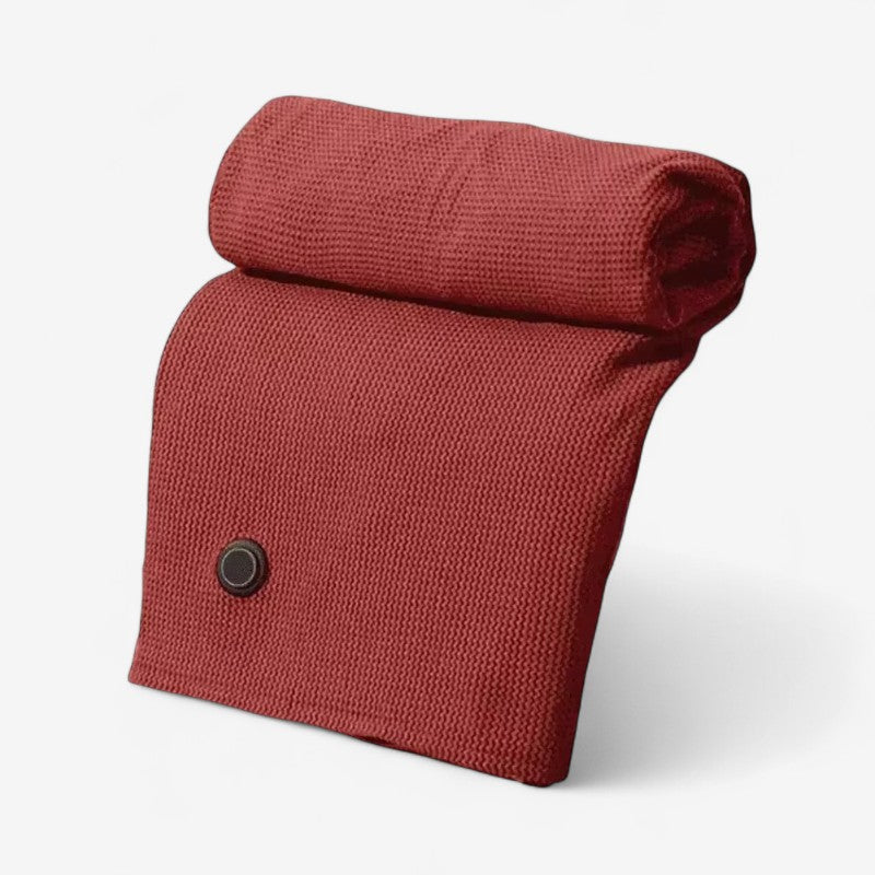 Lina – Plaid USB Portable avec Pompons et Design Lavable