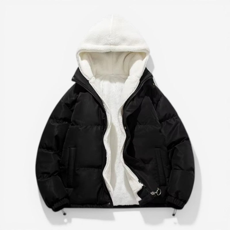 CozyPocket - Jachetă cu glugă și mâneci lungi, buzunare laterale | Închidere cu fermoar și nasturi | Construcție căptușită | Mărimi M–3XL | Verde, Albastru, Roz, Negru, Alb