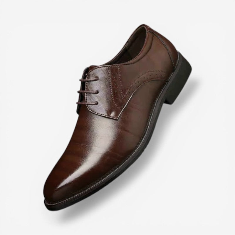 Alexander – Sznurowane buty z noskiem w szpic i antypoślizgową podeszwą | Pewne dopasowanie na sznurowadła | Strukturalny codzienny styl | Od casualowych do formalnych