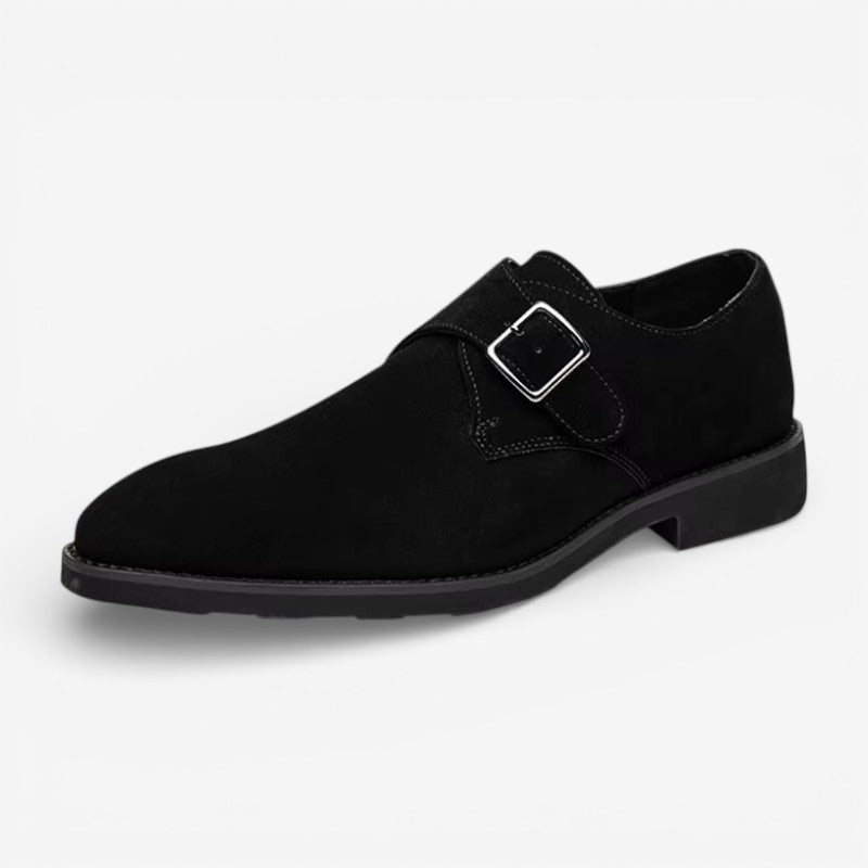 Mark - Buty ze szpiczastym noskiem i paskiem typu monk strap