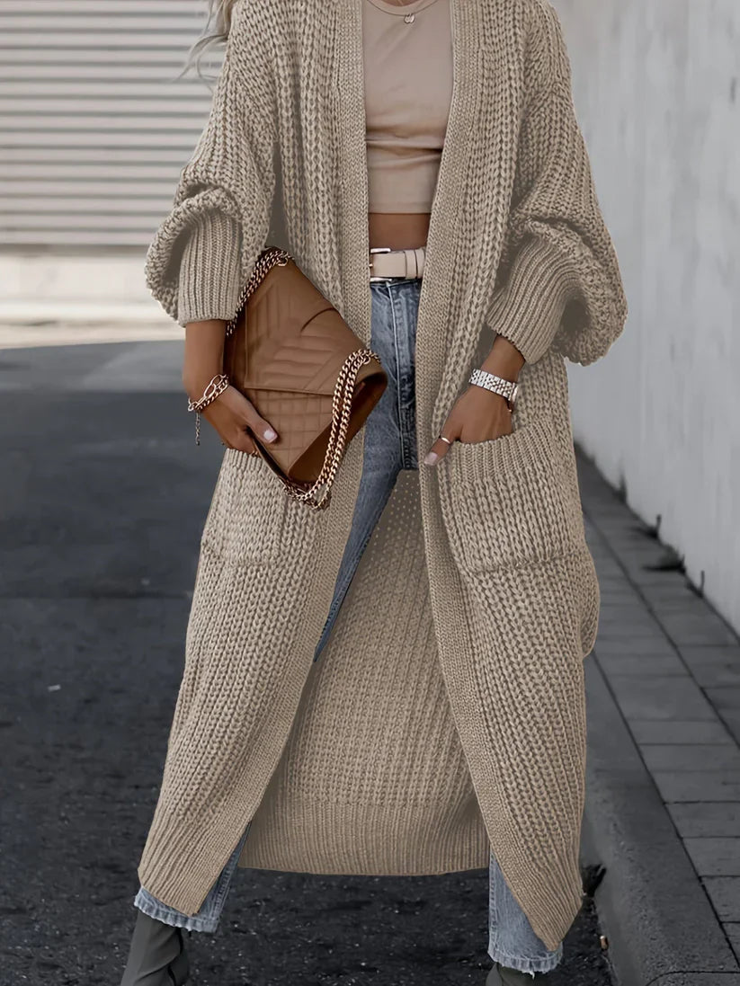Alina - Practical and stylish knitted cardigan with long sleeves