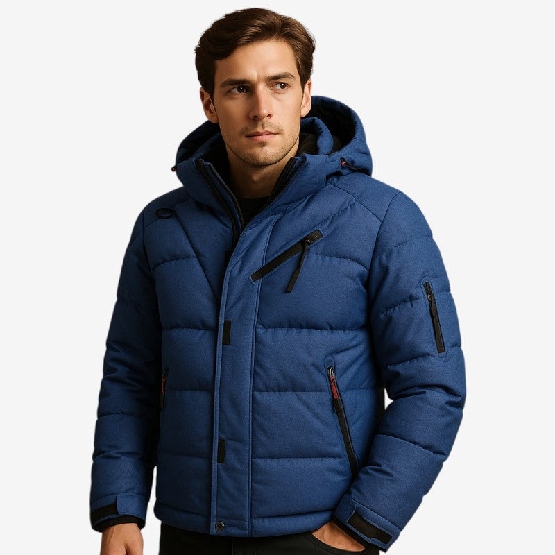 Mark – Long Sleeve Jacket with Detachable Hood and Buttons