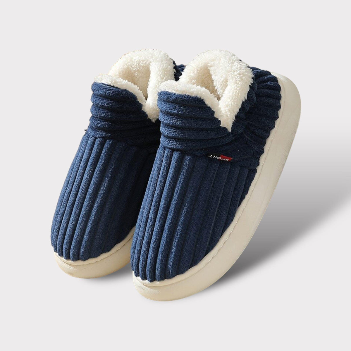 FleeceStep – Winter Slippers with Fleece Lining and Ribbed Exterior