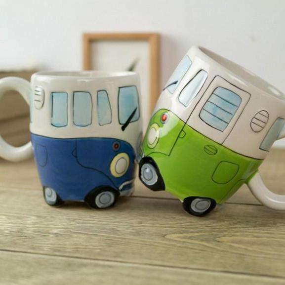 RetroBus - Unique and sustainable coffee mug with retro inspiration