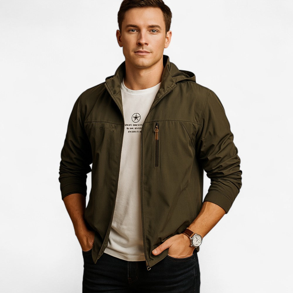 Ryan – Wind and Waterproof Jacket with Hood and Long Sleeves