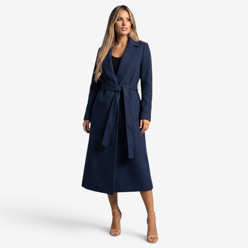 Trench-coat pour femmes à col à revers