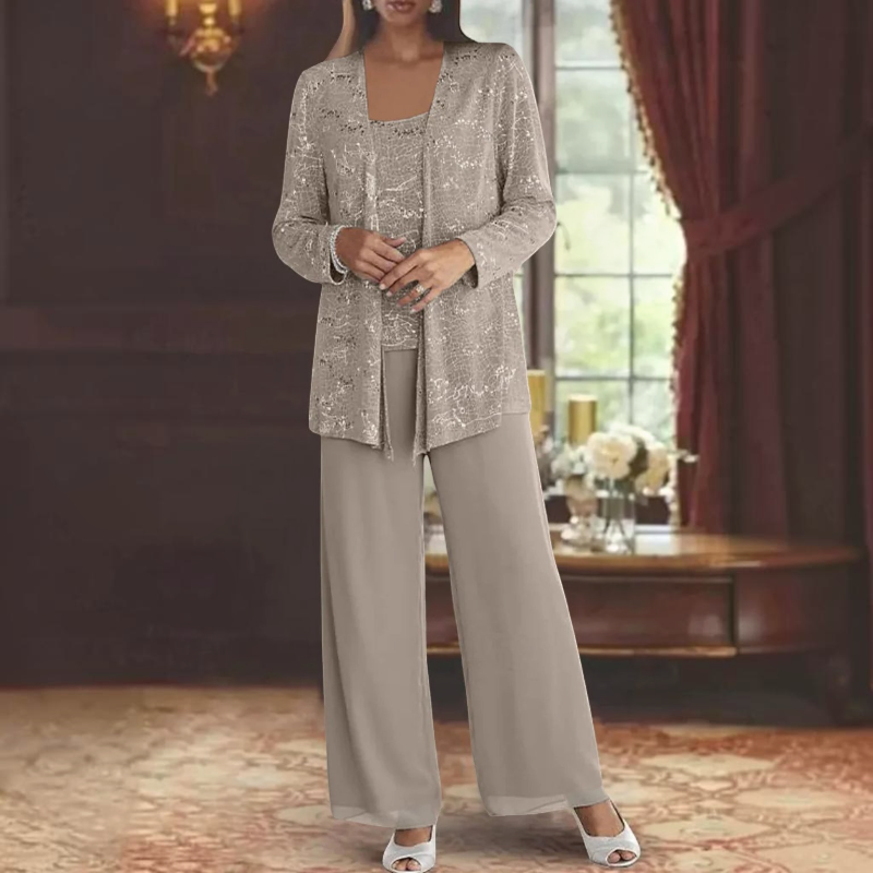 Women’s Scoop Neck Three Piece Set