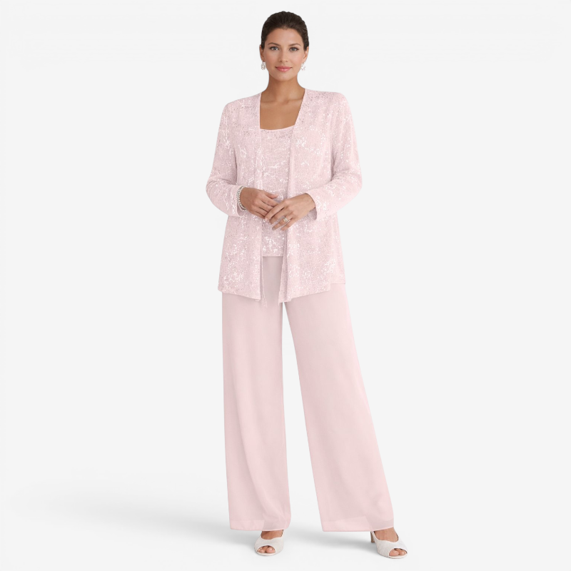 Women’s Scoop Neck Three Piece Set