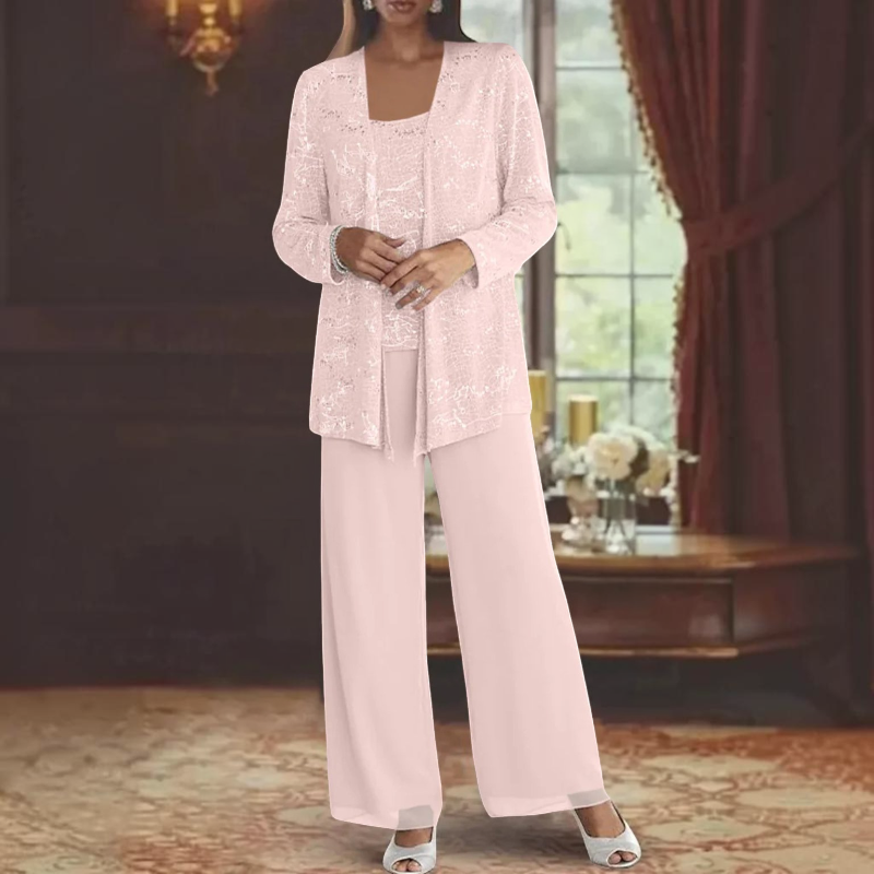 Women’s Scoop Neck Three Piece Set