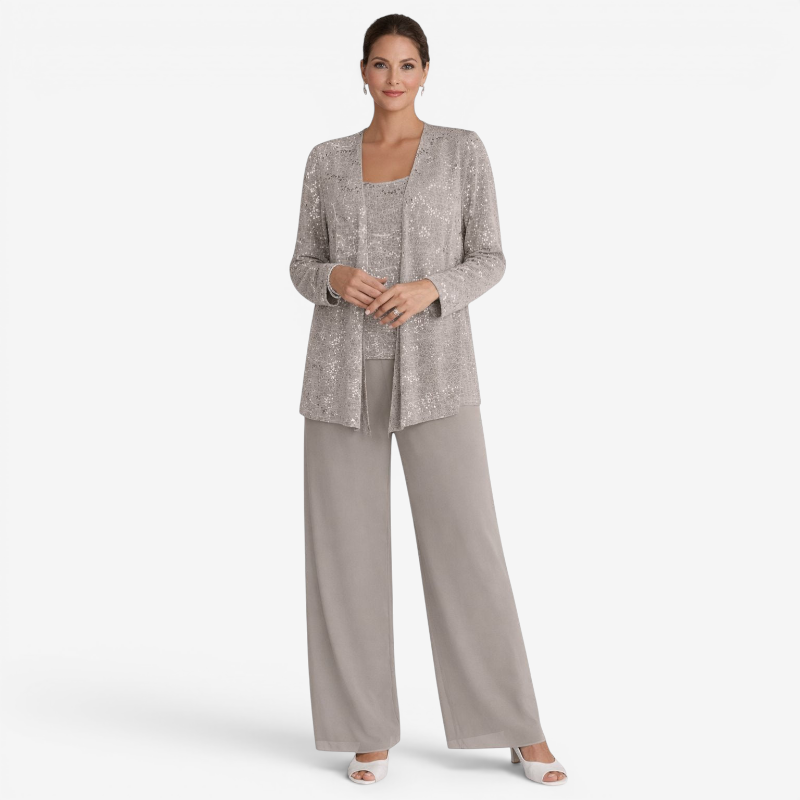 Women’s Scoop Neck Three Piece Set