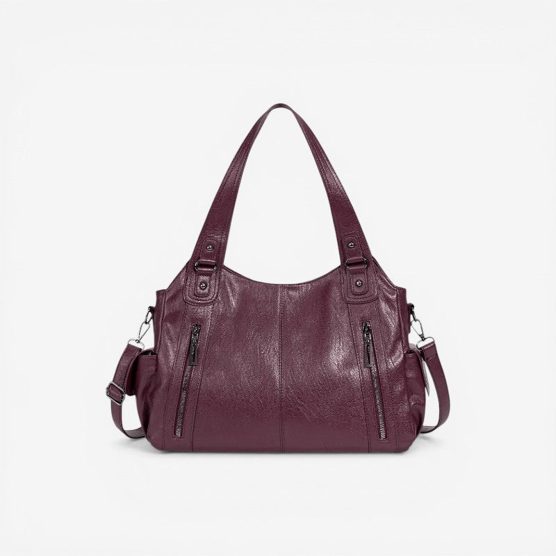 Structured PU Leather Crossbody Bag