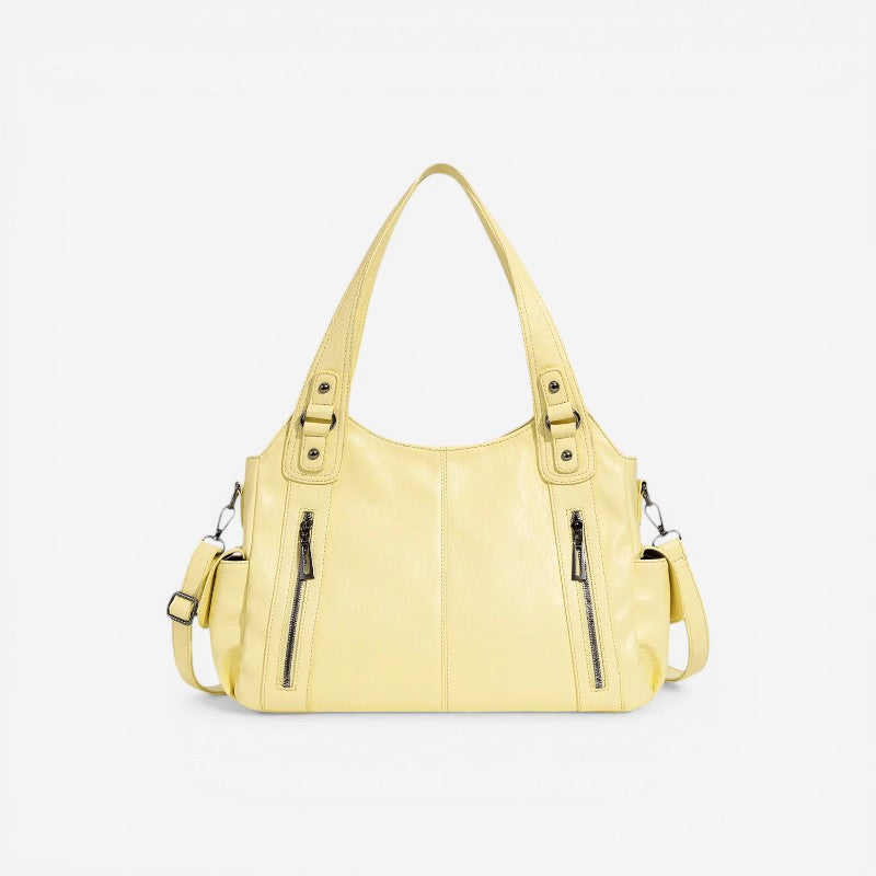 Structured PU Leather Crossbody Bag